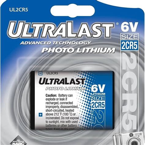 Ultralast Ultralast 6 Volt Photo Lithium Battery The Battery Bar