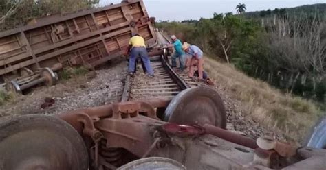 Descarrila en Sancti Spíritus un tren que transportaba combustible