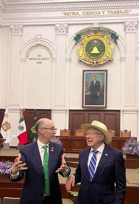 Uaeméx Recibe A Ken Salazar Embajador De Los Estados Unidos En México Capital Estado De México