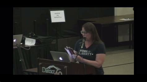 Moms For Liberty El Paso County Board Member Speech About Freedom Of