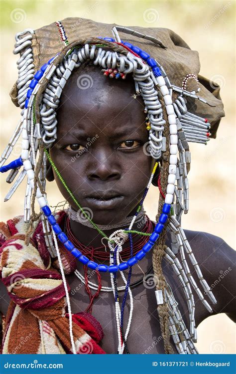 Portrait Of A Mursi Woman In Ethiopia Editorial Photo Image Of Park