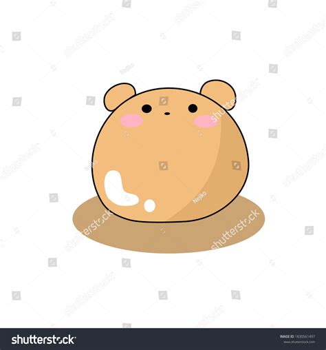 Illustration Cute Mochi Bear Stock Vector (Royalty Free) 1830561497 ...