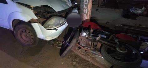 Carro E Moto Batem De Frente Na Estrada Motociclista Sofre V Rias