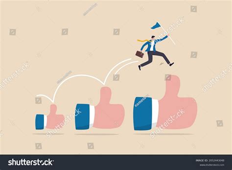 Career Growth Development Achievement Job Improvement Stock Vector