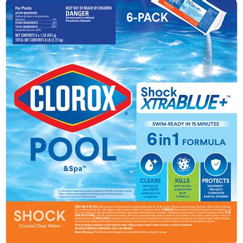 Clorox Poolandspa All In One Xtrablue Pool Chlorinating Granules 40 Lbs