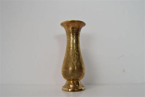 Vintage Brass Vase From India 1960s For Sale At 1stdibs Solid Brass Vase Made In India Value