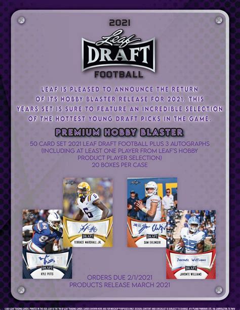 Football Leaf Draft Hobby Blaster Box