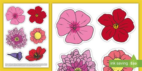 Flower Clip Art Cut Outs Teacher Made Twinkl