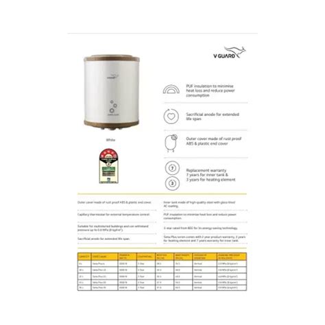 Buy V Guard Water Heater Litre Sieta Plus From Nikshan Online No