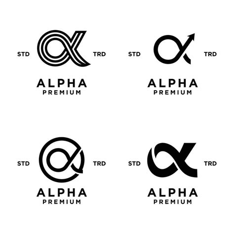 Alpha Letter Logo Icon Design Illustration 36183304 Vector Art At Vecteezy