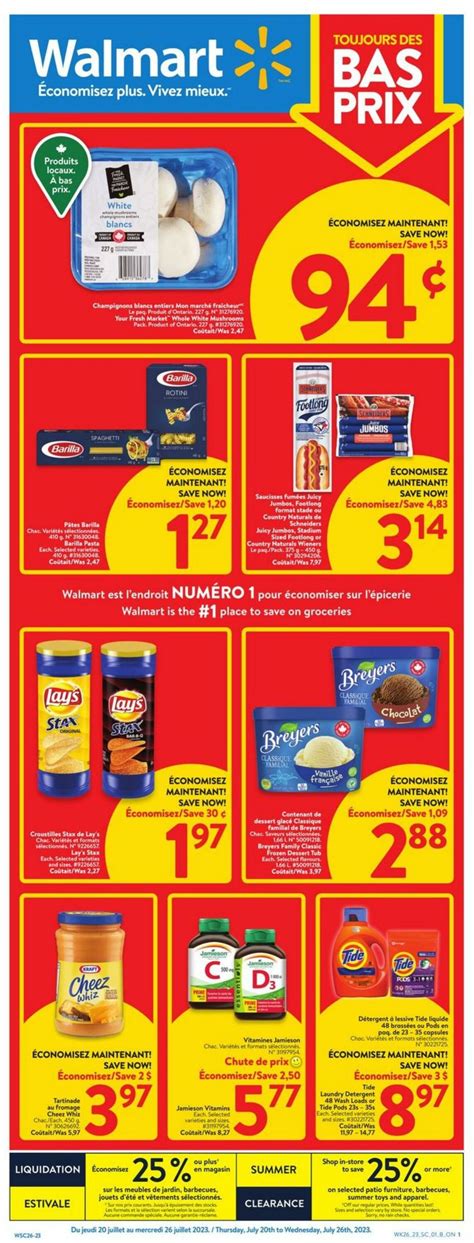 Walmart Circulaire Promotionnelle Valable Partir Du Au