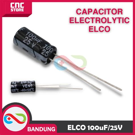 Jual CAPACITOR ELECTROLYTIC ELCO KAPASITOR ELEKTROLIT ELKO 100UF 100U