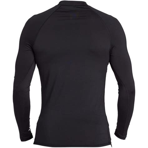 Quiksilver Mens All Time Long Sleeve Rash Vest Eqywr Black