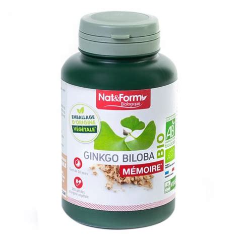 Ginkgo Biloba Bio G Lules Nutri Naturel