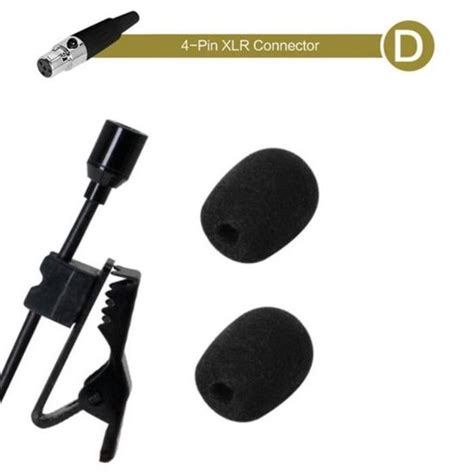 Microphone Micro Pince Lavalier Omnidirectionnel Xlr Portable Avec