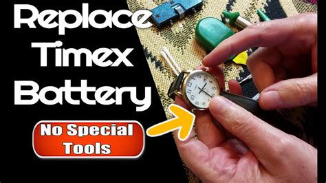 How To Replace Timex Watch Battery With No Special Tools Youtube