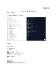 Week 7 Lab Miguel Handa Pdf Miguel Handa 3 May 20202 CMIS 102 Hands