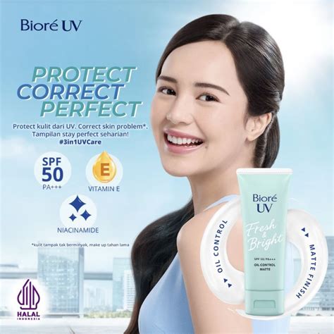 Jual Biore UV Fresh Bright Spf 50 Pa Oil Control Matte 30 Gr