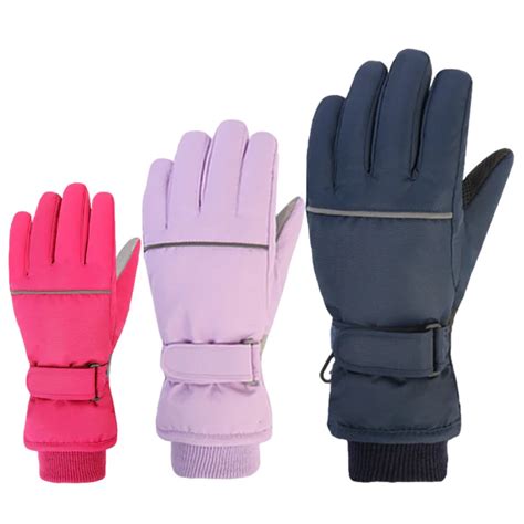 Gants De Ski Imperm Ables Pour Enfants Mitaines Paisses Garde Les