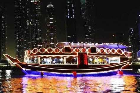 Dhow Cruise Dubai Marina 4 Star Dinner Buffet ( Pick up and Drop off Included ) 2022