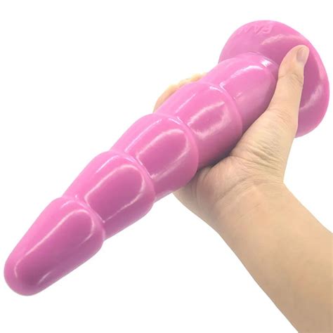 Huge Big Silicone Anal Plug Long Dildo With Suction Cup Soft Large Butt