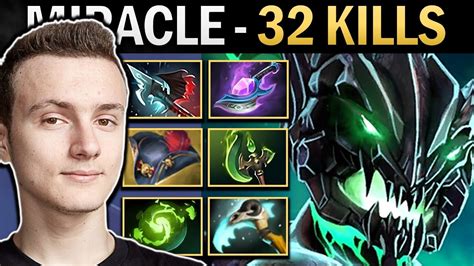 Outworld Destroyer Dota Gameplay Miracle With 32 Kills And Parasma