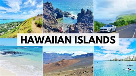 Hawaiian islands map with pics to choose the best island to visit in ...