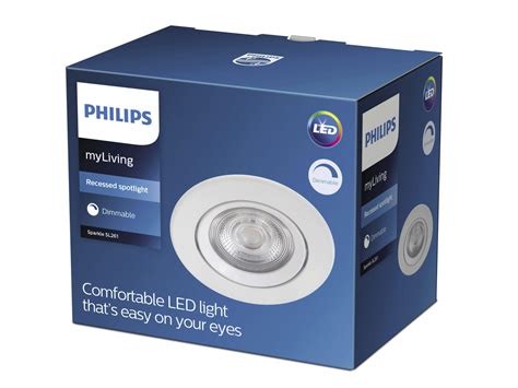 Philips Sparkle Led Inbouwspot 5w Dimbaar Wit Hubo