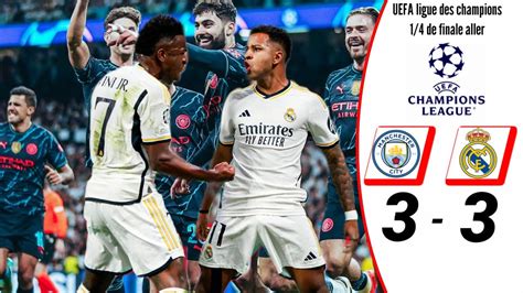 Real Madrid Vs Menchester City 3 3 14 De Finale Aller Ligue Des