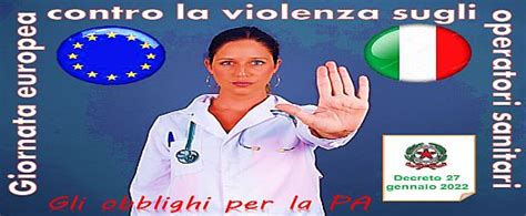 Giornata Europea Contro La Violenza Sugli Operatori Sanitari