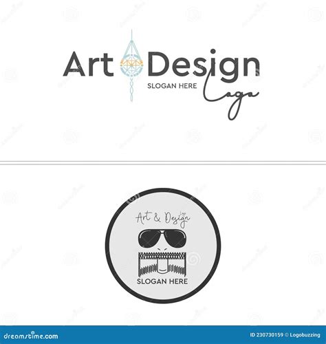 Art Design Handicrafts Logo Design Stock Vector Illustration Of