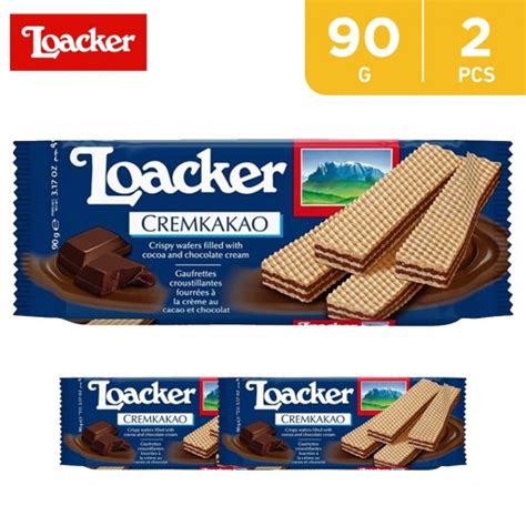 Buy Loacker Classic Cocoa Chocolate Cream Wafer 2 x 90 g توصيل