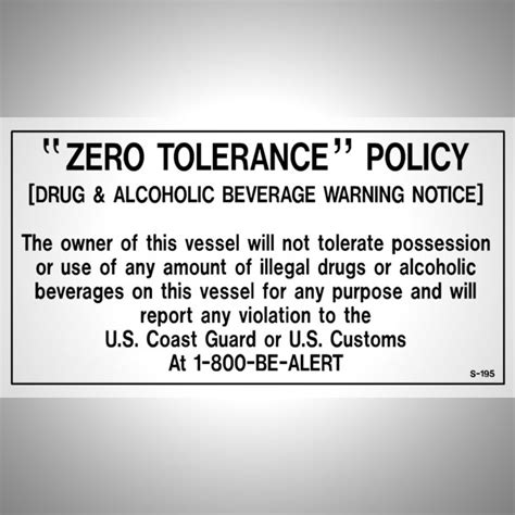 Zero Tolerance Policy | Life Saving Equipment Repair Co