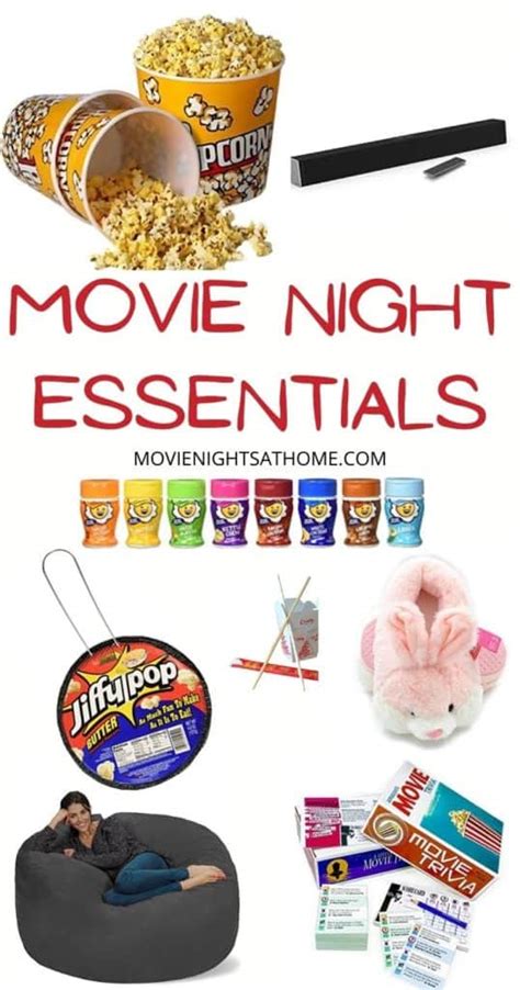 Home Movie Night Essentials - Ultimate Checklist!