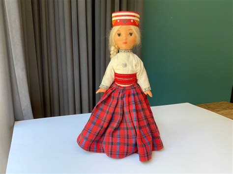 Vintage Latvian Traditional Doll Baiba Vintage Doll Latvian Traditional