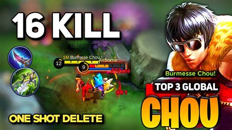 Kill Chou Best Build Chou Top Global Gameplay By Burmese