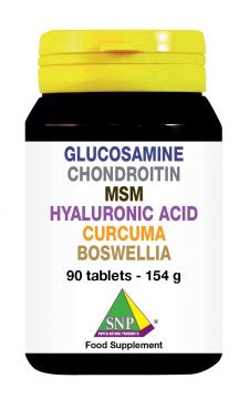 Glucosamine Chondroitin MSM Hyaluronic Acid Curcuma Boswellia Super