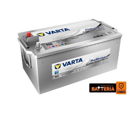 BATTERIA TRATTORE CAMION 225 AH 1150 A 12V VARTA N9 SX PROMOTIVE SUPER