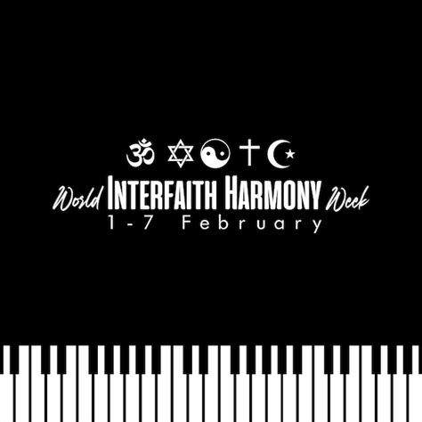 Premium Vector World Interfaith Harmony Week February