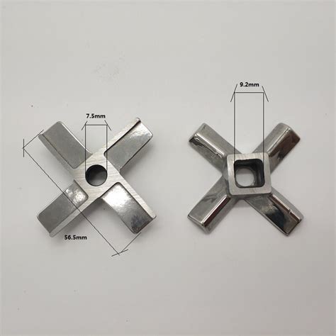 2 Pieces All Stainless Steel Meat Grinder Parts 8 Grandado