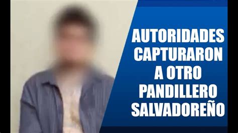 Autoridades Capturaron A Otro Pandillero Salvadore O Youtube