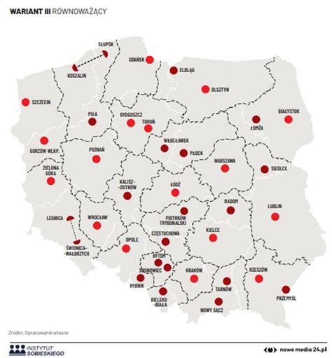 Nowy podział administracyjny Polski Liczba województw jest