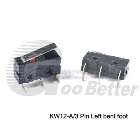 Micro Microswitch Limit Switch Long Curved Roller Lever Snap Action