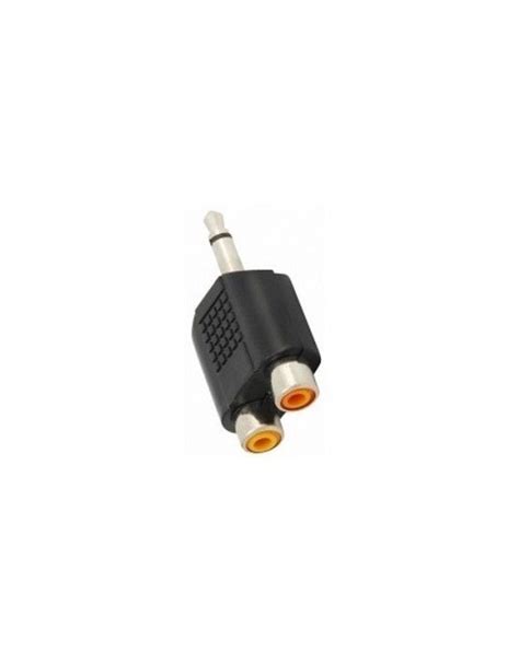 Adaptador Y De Doble Jack Rca A Plug Mm Monoaural