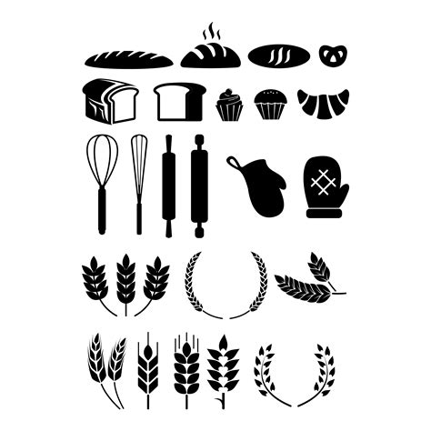 Bakery Elements Set 701989 Vector Art At Vecteezy