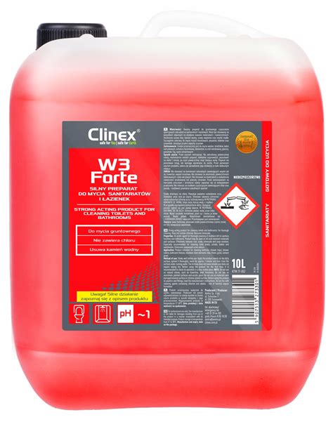 CLINEX W3 FORTE Gruntowne mycie łazienki 10L porównaj ceny Allegro pl