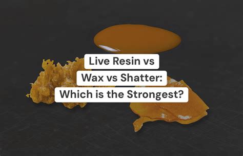 Live Resin Vs Wax Vs Shatter Which Is The Strongest The Hemp Collect