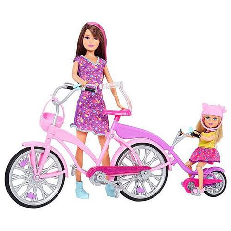 Barbie Sisters Bike For Two Pedal Doll Set