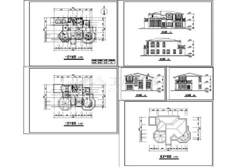 某农村别墅建筑cad设计施工图别墅建筑土木在线