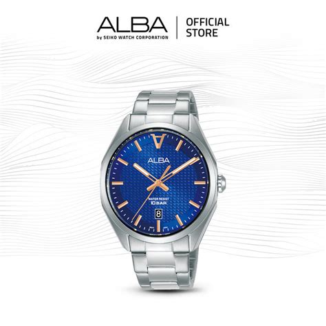 Jual ALBA Jam Tangan Pria AS9K73 Quartz Stainless Steel Silver Watch